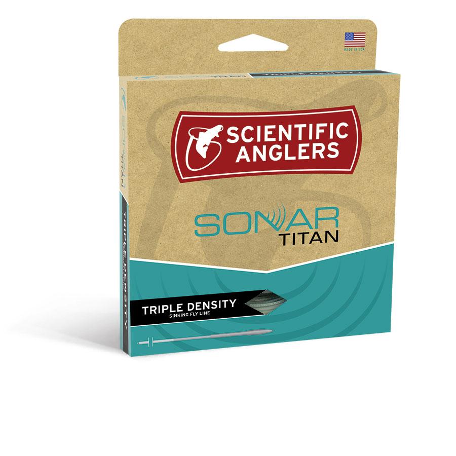 Scientific Anglers Sonar Titan Taper 3D Fly Line S3/S6 in Pale Green and Dark Green and Brown